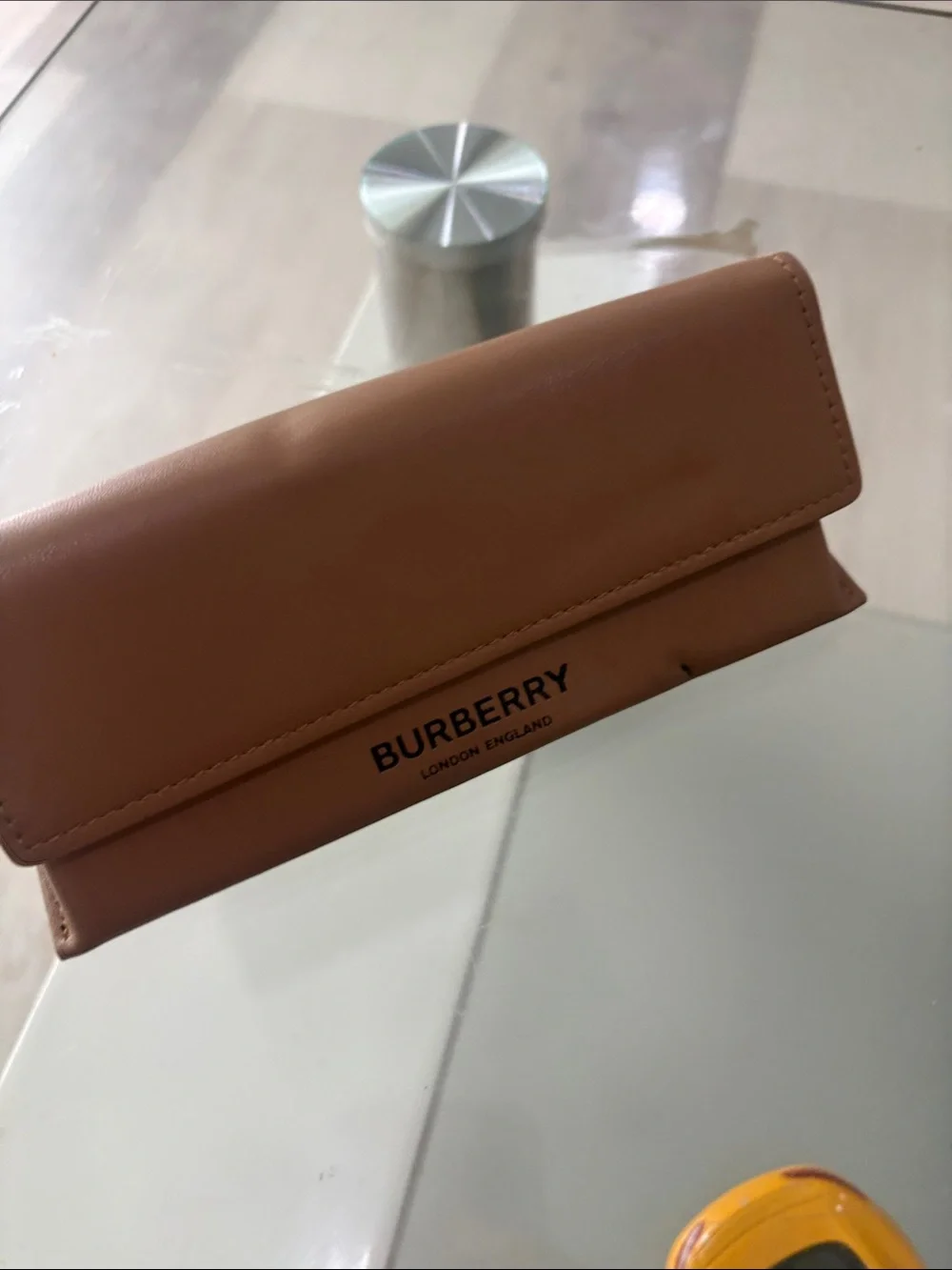 BURBERRY Reading Glasses Check Red & Gold Frames
